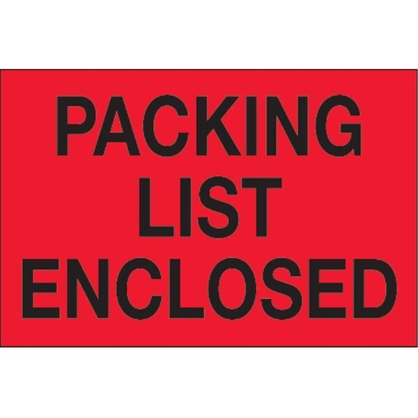 Bondad 3 x 5 in. - Packing List Enclosed Fluorescent Red Labels BO3349902 - main